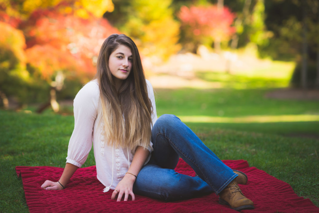 Fall Senior Portrait Photo Photographer Location Greenwich Cos Cob Connecticut CT Pinetum Park